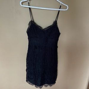 Black mini lace number